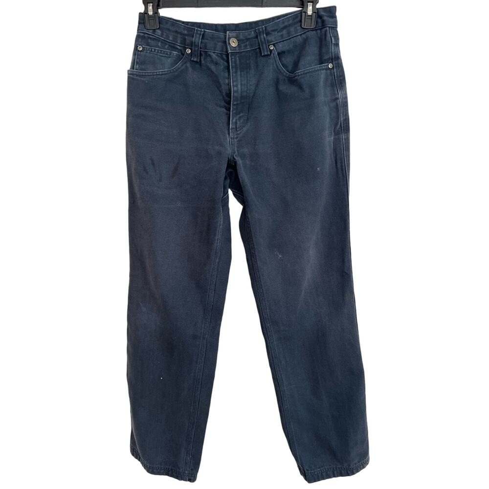 Duluth Trading Pants Mens 32x32 Navy Flex Flex Fire Hose Workwear Stretch